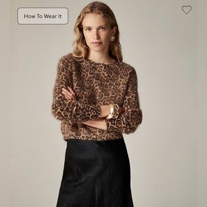 J. Crew Brushed Cashmere Shrunken Sweater NWOT